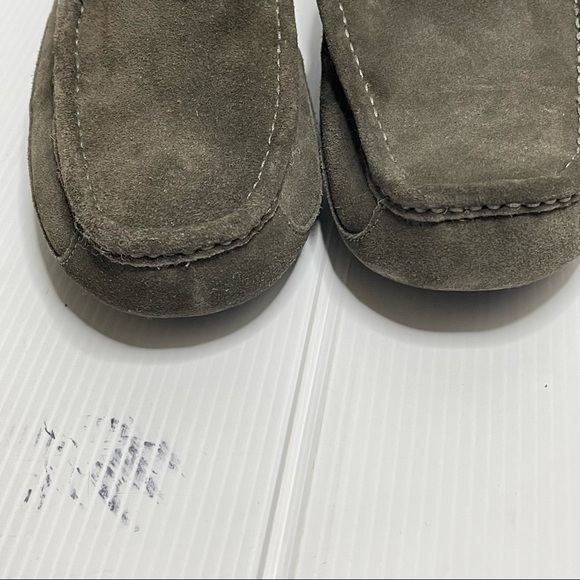 Ugg Mens Ascott Moccasin Slippers Suede GreySize 8 - Picture 5 of 16